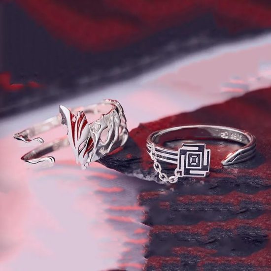 Anime BLEACH Kurosaki Ichigo Rings Cosplay Props Jewelry Unisex Ring Adjustable Gift - Image 3