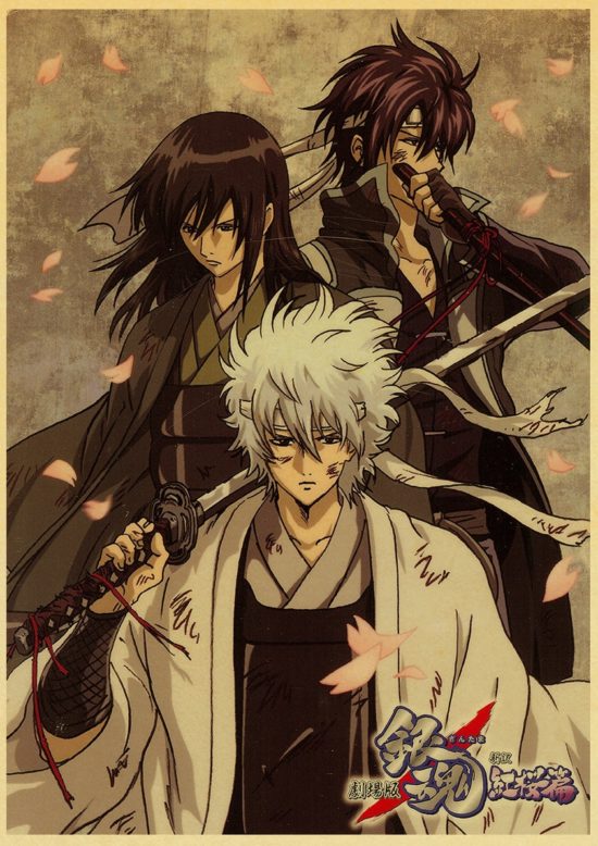 Classic Anime Gintama Poster Kraft Paper Decorative Painting Room Decor Fans Collection - Image 2