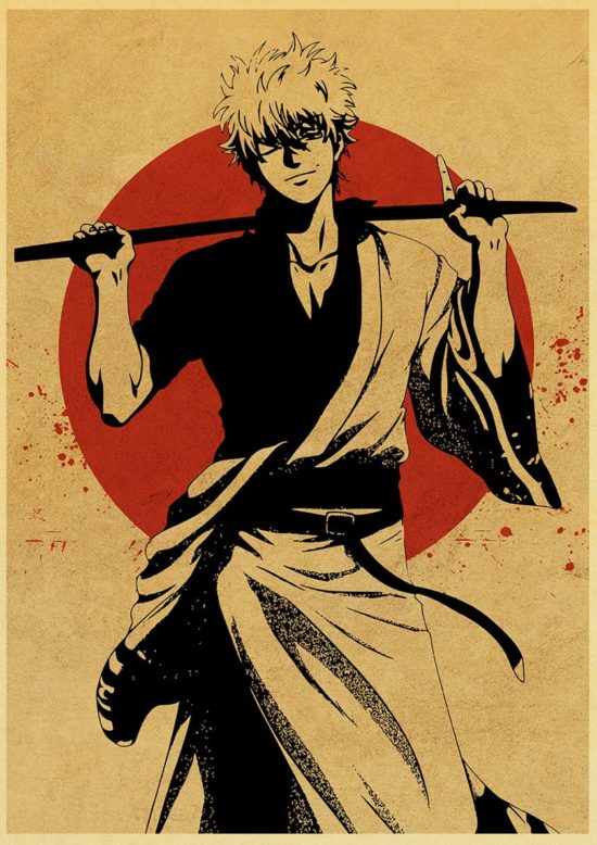 Classic Anime Gintama Poster Kraft Paper Decorative Painting Room Decor Fans Collection - Image 3
