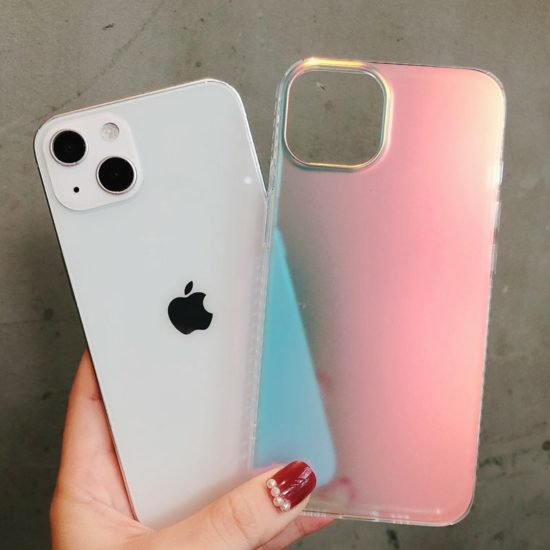 Phone Case for iPhone Rainbow Laser Aurora Transparent Soft Shockproof Back Cover - Image 2