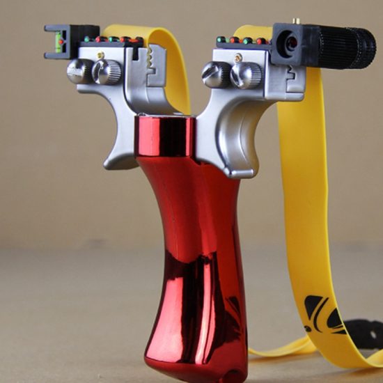 slingshot equipped used for sports hunting with a high-power slingshot catapult A laser sighted - Image 2