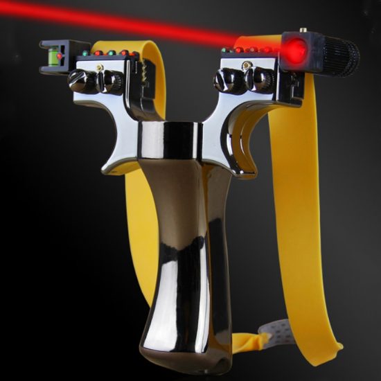 slingshot equipped used for sports hunting with a high-power slingshot catapult A laser sighted - Image 3