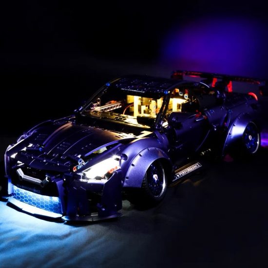 Nissan GTR MOC Super Racing Sport Car Building Blocks Idea Fast Vehicle Model Brick Set Toy For Kid - Image 2