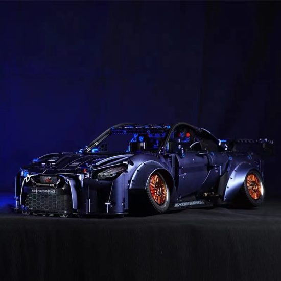 Nissan GTR MOC Super Racing Sport Car Building Blocks Idea Fast Vehicle Model Brick Set Toy For Kid - Image 3