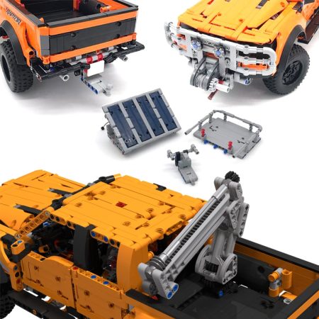 F-150 Raptor 42126 Bricks Set Car MOC Trailer Hitch Crane Platform Fit for Pickups Cover Modified Toys Gifts