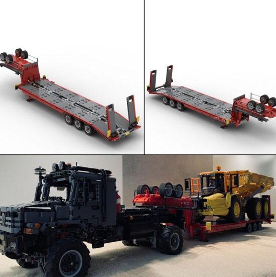 Engineering Container tractor dump Low Loader Trailer Hooklift Semi Trailer technology DIY - Image 4
