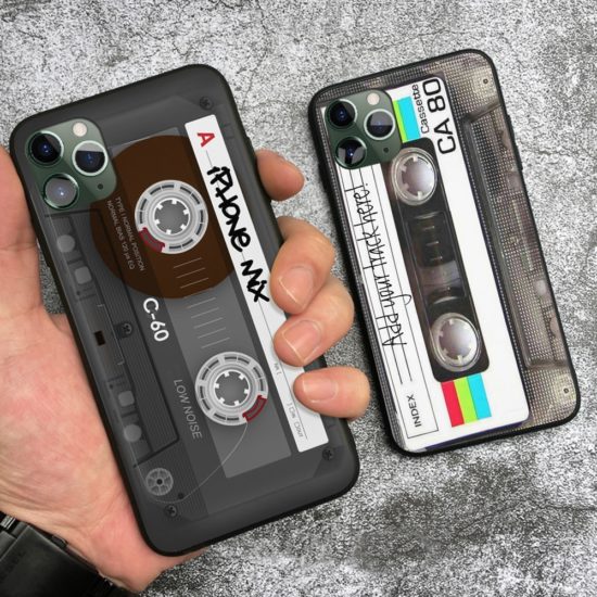 Vintage Cassette tape retro style For iPhone silicone Phone case cover