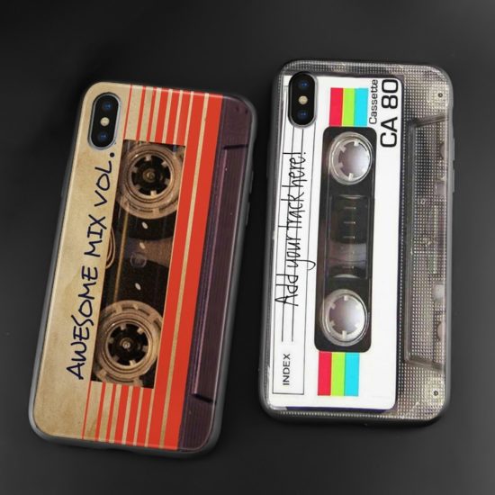 Vintage Cassette tape retro style For iPhone silicone Phone case cover - Image 2
