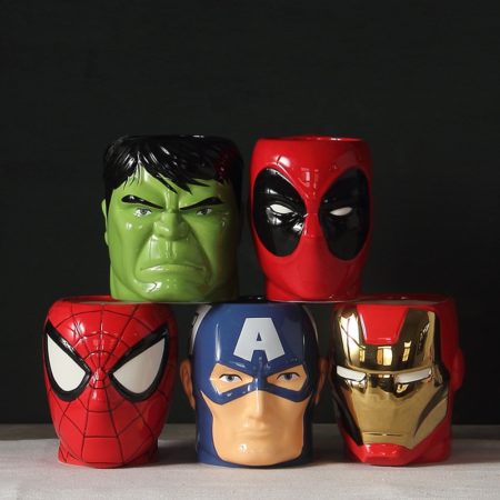 Ceramic Cup Avengers Spiderman Iron Man Milk Coffee Water Mug Office Home Children Gifts