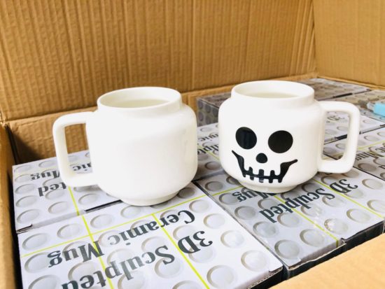 Mugs Coffee Cups 250mL Cute Ceramic Smiling Face Kitchen Drinkware Holder Friend Kids Gifts - Image 3