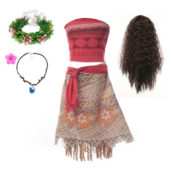 Disney Jasmine Princess Dress Cosplay Aladdin Girls Costume Top+Pants+Headband Set - Image 3