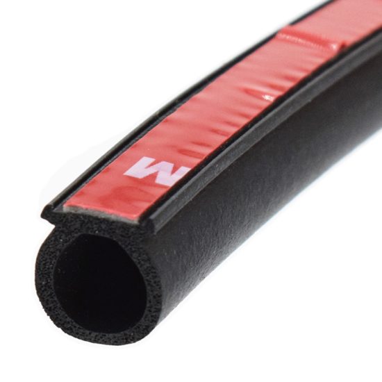 Shape Rubber Car Door Seal Strip Hollow Edge Universal 16ft 5meter - Image 2