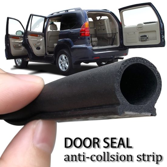 Shape Rubber Car Door Seal Strip Hollow Edge Universal 16ft 5meter