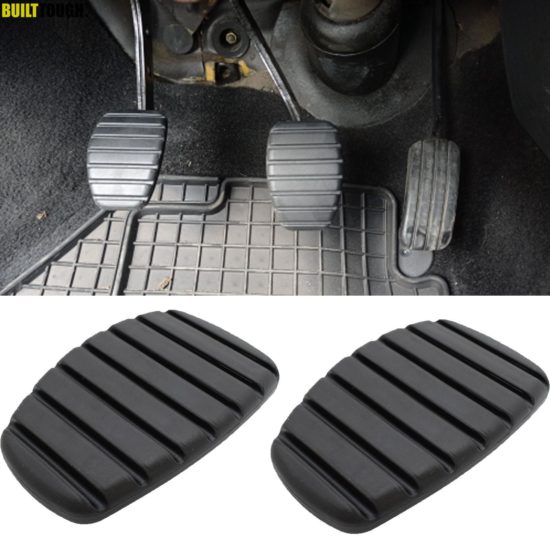 Car Clutch Brake Pedal Rubber 2 PCS Pad Cover For Renault Megane Laguna Clio Kangoo Scenic
