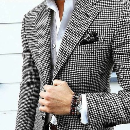 Casual Men Suit Jacket Notched Lapel Wedding Blazer for Prom Party Custom Fashion Coat