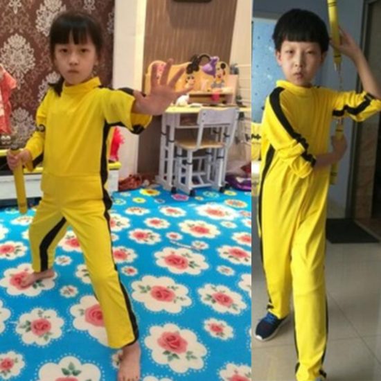 Kung Fu Jumpsuit Cosplay Costume Bruce Lee Jeet Kune Do Zentai Suit Unisex - Image 3