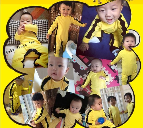 KungFu Bruce Lee Baby Boy Clothing Cotton Super Quality Ropa Baby Costume Romper - Image 3