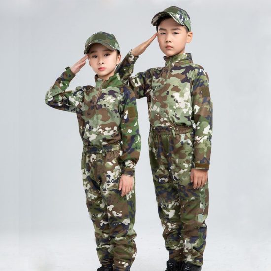 Army Uniform For Boys Military Tactical Hunting Sets Children Camouflage Suits Hiking Training Parent-child - Image 2