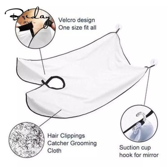 Shaving Apron Care Hair Bibs Shaver Holder Bathroom Organizer Gift for Man - Image 3