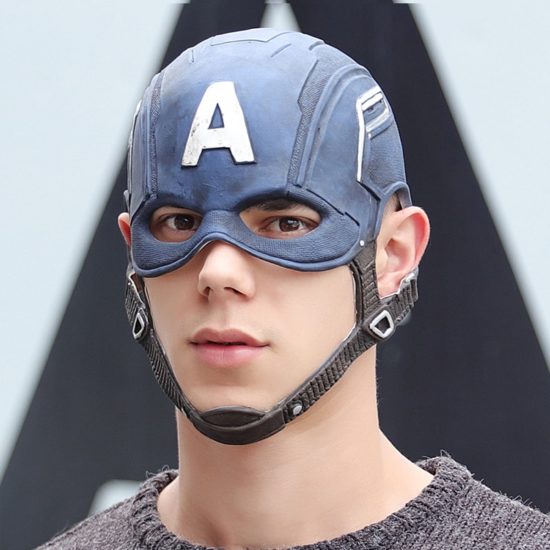 Anime Captain America Masks Helmet Superhero Kids Adult Party Costumes