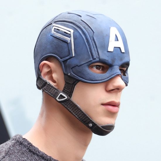 Anime Captain America Masks Helmet Superhero Kids Adult Party Costumes - Image 2