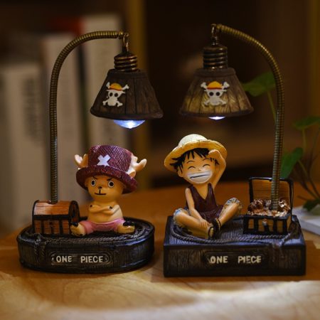 Anime Cute One Piece Chopper Figure With Night Lamp Light Home Decoration