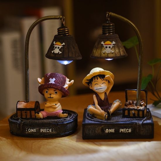 Anime Cute One Piece Chopper Figure With Night Lamp Light Home Decoration