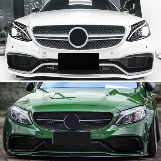GT GTR Diamond Front Bumper Grille For Mercedes W205-Grill-C205 Benz-C 2014-2021-C200-C260-C180-C250-C300 Coupe AMG-C43 - Image 4