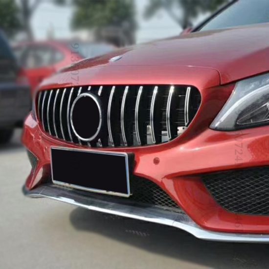 GT GTR Diamond Front Bumper Grille For Mercedes W205-Grill-C205 Benz-C 2014-2021-C200-C260-C180-C250-C300 Coupe AMG-C43 - Image 3