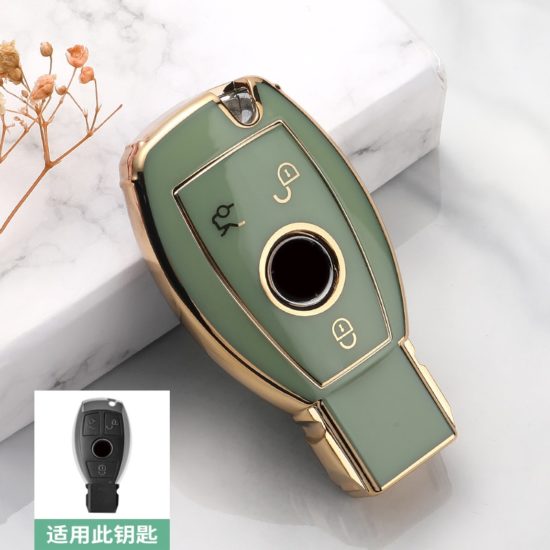 Car Key Case Cover For Mercedes Benz A-B-C-S Class AMG GLA-CLA-GLC W176-W221-W204-W205 - Image 3
