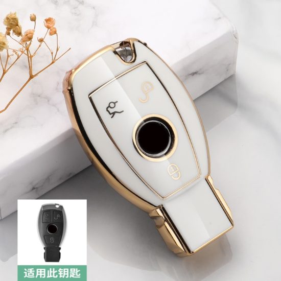 Car Key Case Cover For Mercedes Benz A-B-C-S Class AMG GLA-CLA-GLC W176-W221-W204-W205 - Image 2