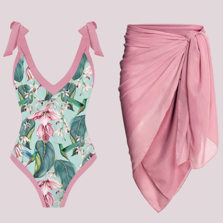 Bikini and Skirt High Waist Backless Swimwear Fit Sexy