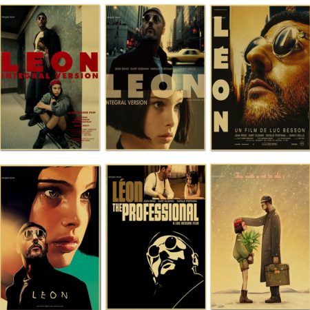 Leon the professional poster classic old movie nostalgia kraft paper wall stickers Home decor