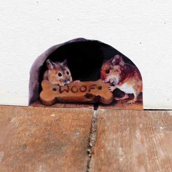 Funny 3D Mouse Hole Wall Stickers Bedroom Kitchen Baseboard Home Decoration - Image 3