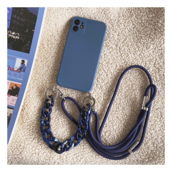 Marble Lanyard Bracelet Necklace Chain Case For iphone Soft Tpu Back Cover - Image 3