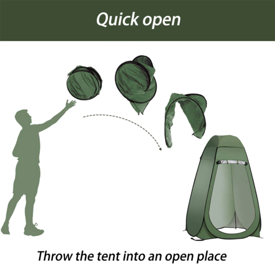 Camping Tent Thick Waterproof Coated Automatic Quick-opening For Shower Fishing Bath Toile