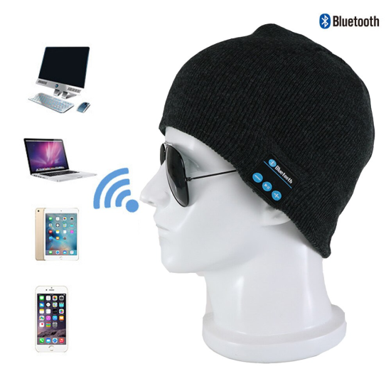 Winter Warm  Music Hat For Sport Wireless Headphone Smart Cap Speaker Mic Hats for Gifts Friend Lovers