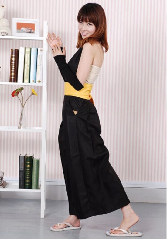 Anime Bleach Captain Soi Fon Cosplay Costume Full Set Battleframe Backless Costume Kimono - Image 2