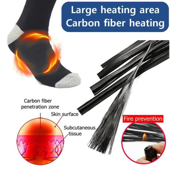 Electric Heated Socks Usb Rechargeable Anti-cold Winter Sport Socks - Image 2