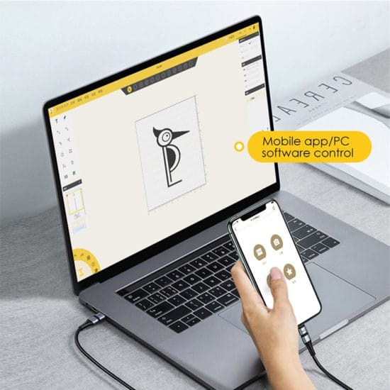 Portable Laser Machine CNC Router Cutter Metal Leather LOGO Printer - Image 4