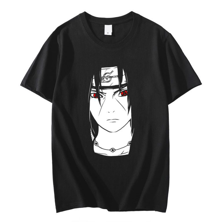 Anime Uchiha Itachi T-shirt Street Fashion Short Sleeve