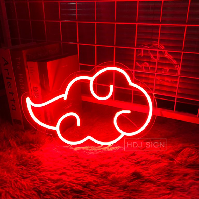 Custom Neon Sign Anime naruto Akatsuki LED Light Wall Decor Home Bedroom Gaming Room Decoration Creative Gift