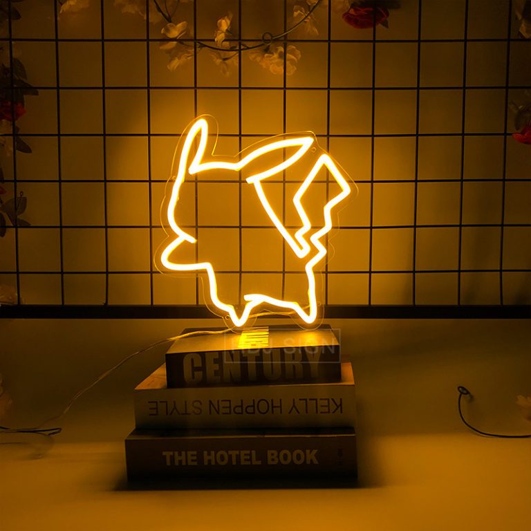 Wall Decor Pikachu Anime LED Light Birthday Gift - Image 2