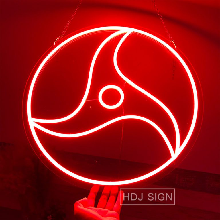 Sharingan Custom Anime Neon Sign Gaming Room  Birthday Gift