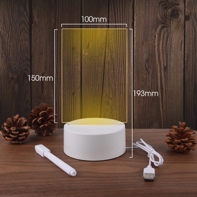 Note Board Paint Led Night Light USB  With Pen Gift For Children Girlfriend Decoration Night Lamp - Image 3
