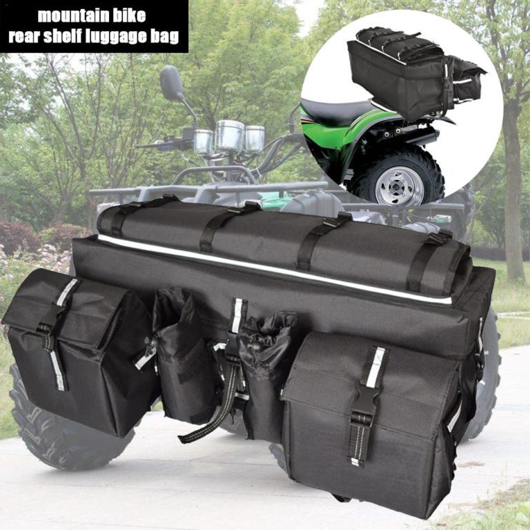 Bike Rear Shelf Luggage Bag Travel Large Capacity - Image 3