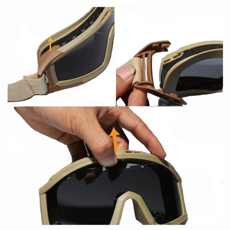 Tactical Goggles Military Sunglasses 3 Lens - Image 3