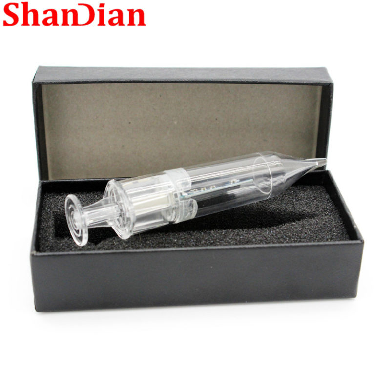 SHANDIAN Plastic Syringe USB2.0 Flash Drive Doctor Gifts Memory Stick High Speed