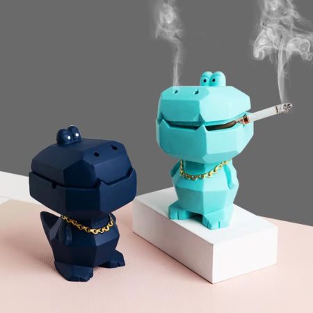Ashtray Creative Personality Trend With Cover for Home Living Room