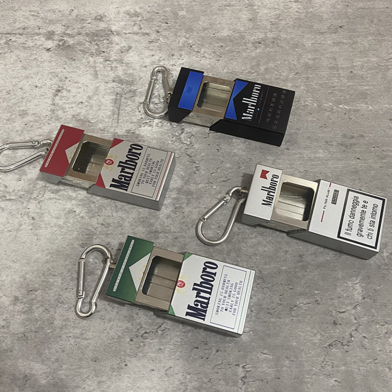 Creative keychain ashtray portable